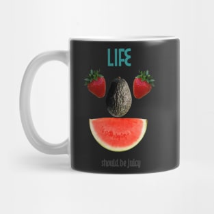 Smiling Fruit Face Mug